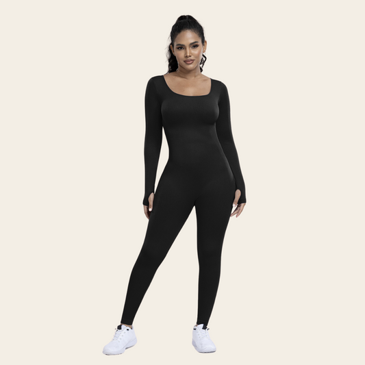 Allure Long Sleeve Jumpsuit Koop Eén, Krijg Eén Gratis