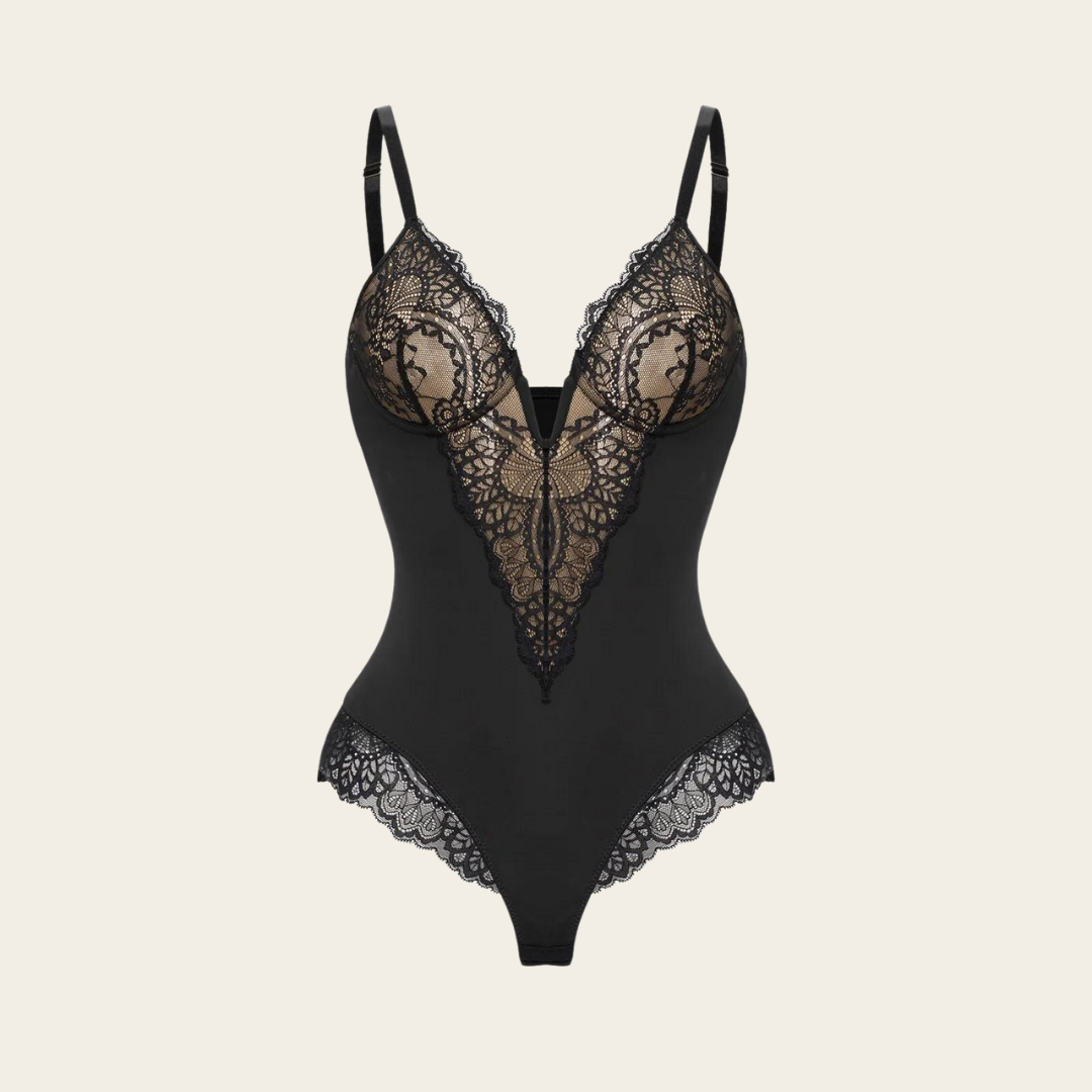 Séphora Allure: Sexy Lace Bodysuit met Diepe V-hals - Koop één, Krijg één Gratis