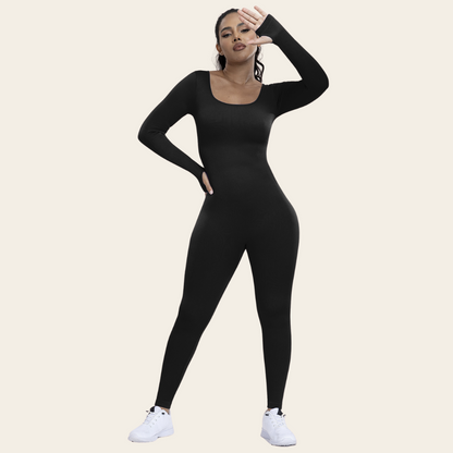 Allure Long Sleeve Jumpsuit Koop Eén, Krijg Eén Gratis