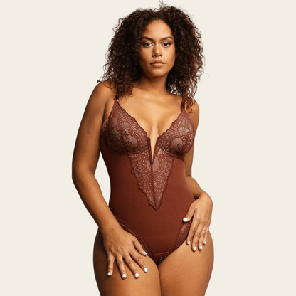 Séphora Allure: Sexy Lace Bodysuit met Diepe V-hals - Koop één, Krijg één Gratis