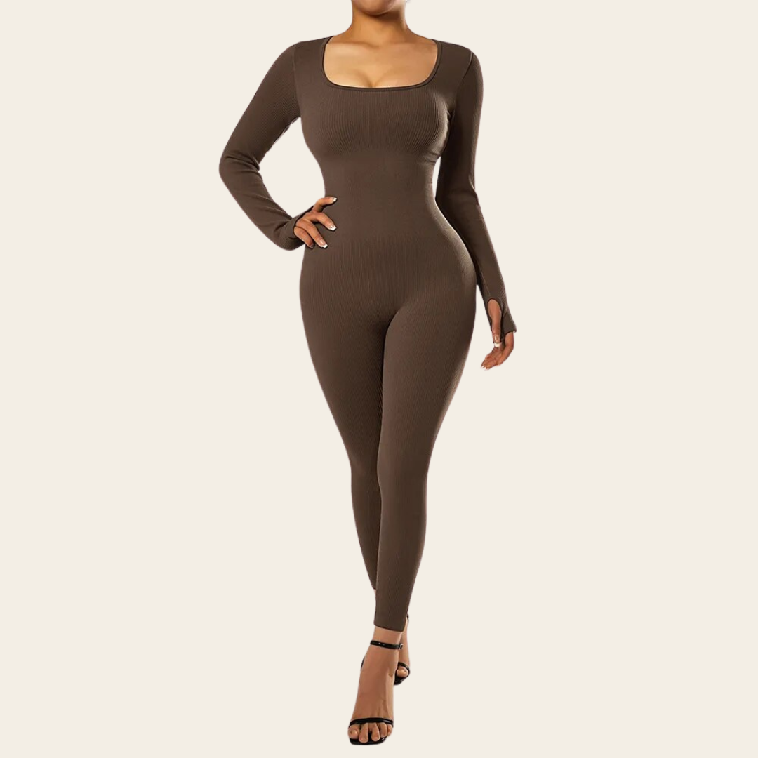 Allure Long Sleeve Jumpsuit Koop Eén, Krijg Eén Gratis