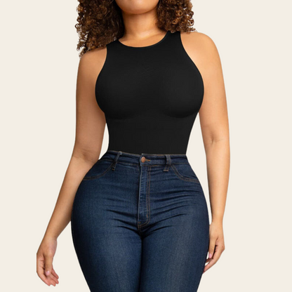 Elegance Elevate: Hoge Nek Shaping Bodysuit – Koop er een, Krijg er een Gratis!