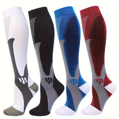 Compression Socks - White Grey