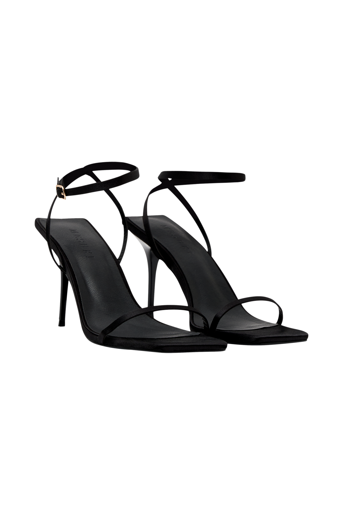 Fleur Thin Strap High Heel - Black