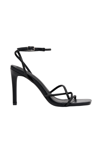 Dion Diamante Heel - Black