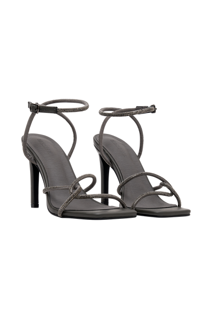 Dion Diamante Heel - Gunmetal