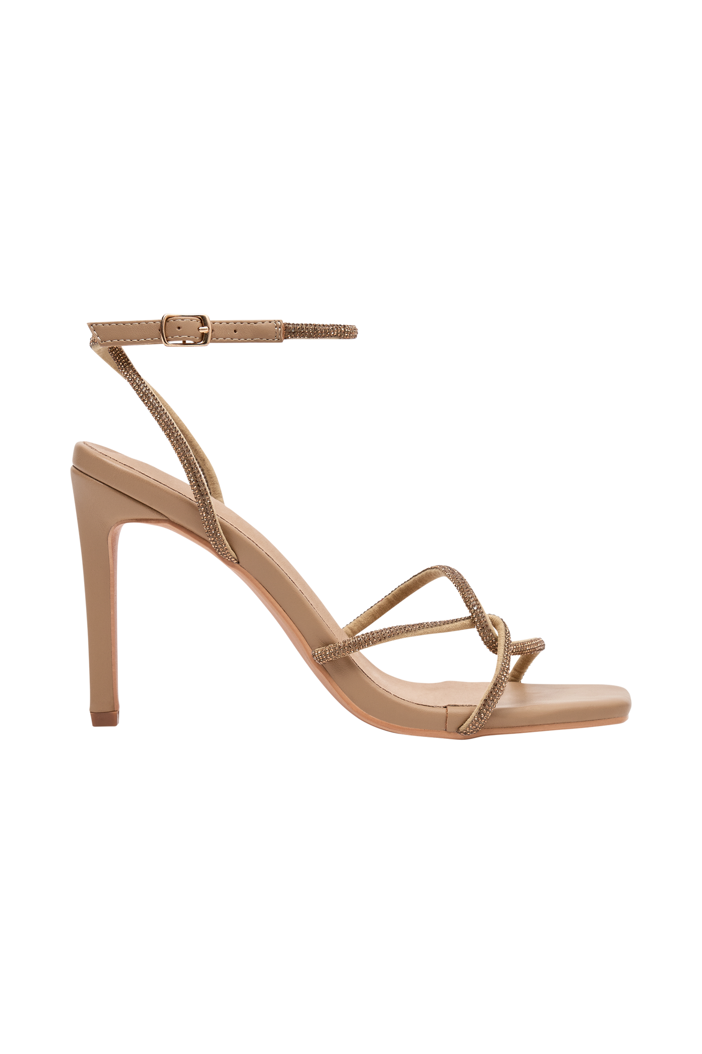 Dion Diamante Heel - Nude