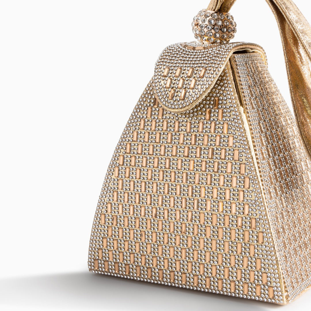 Luxe Pyramid Clutch