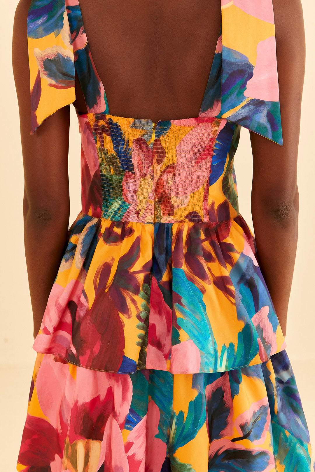 Aaliyah Floral Printed Maxi Strap Dress