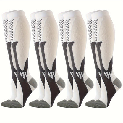 Compression Socks - White Grey