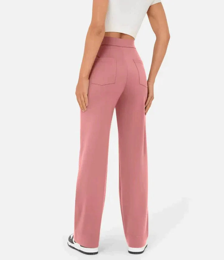 Ilse | High-waisted elastische casual broek