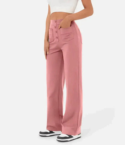 Ilse | High-waisted elastische casual broek