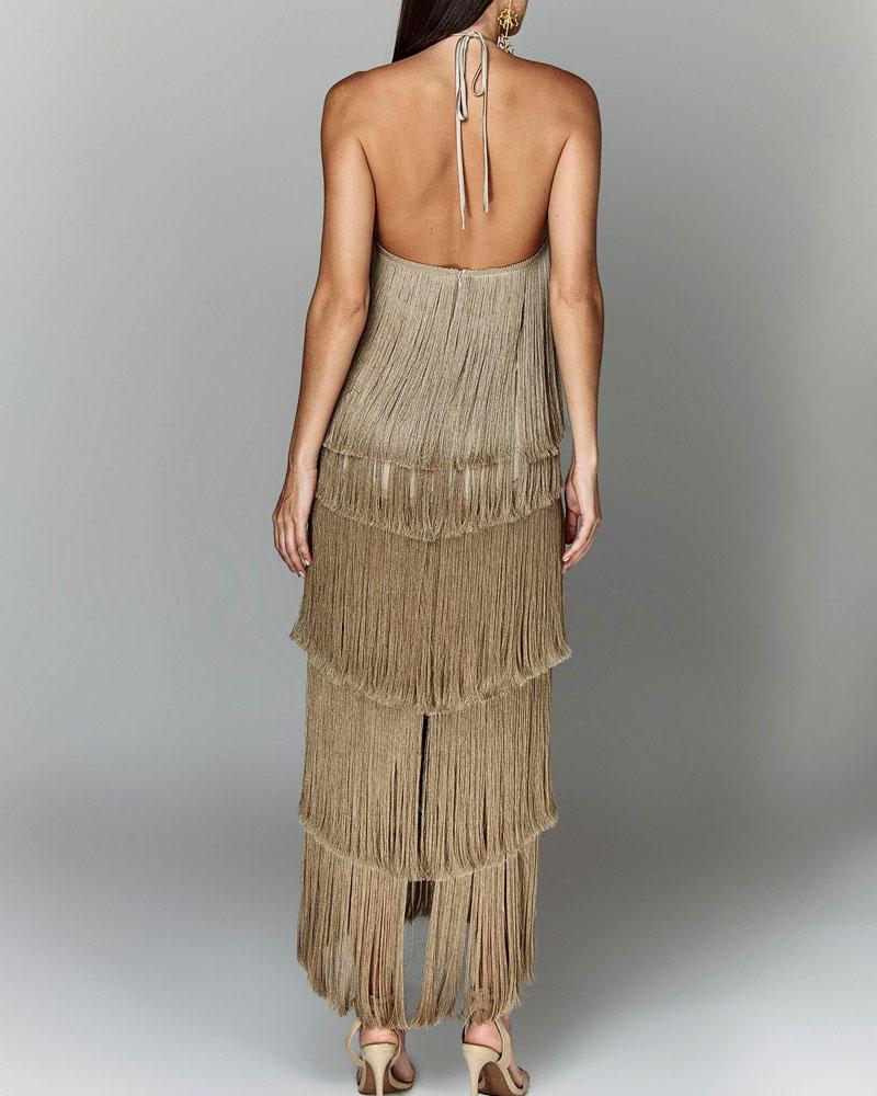 Stylish Fringed Dress