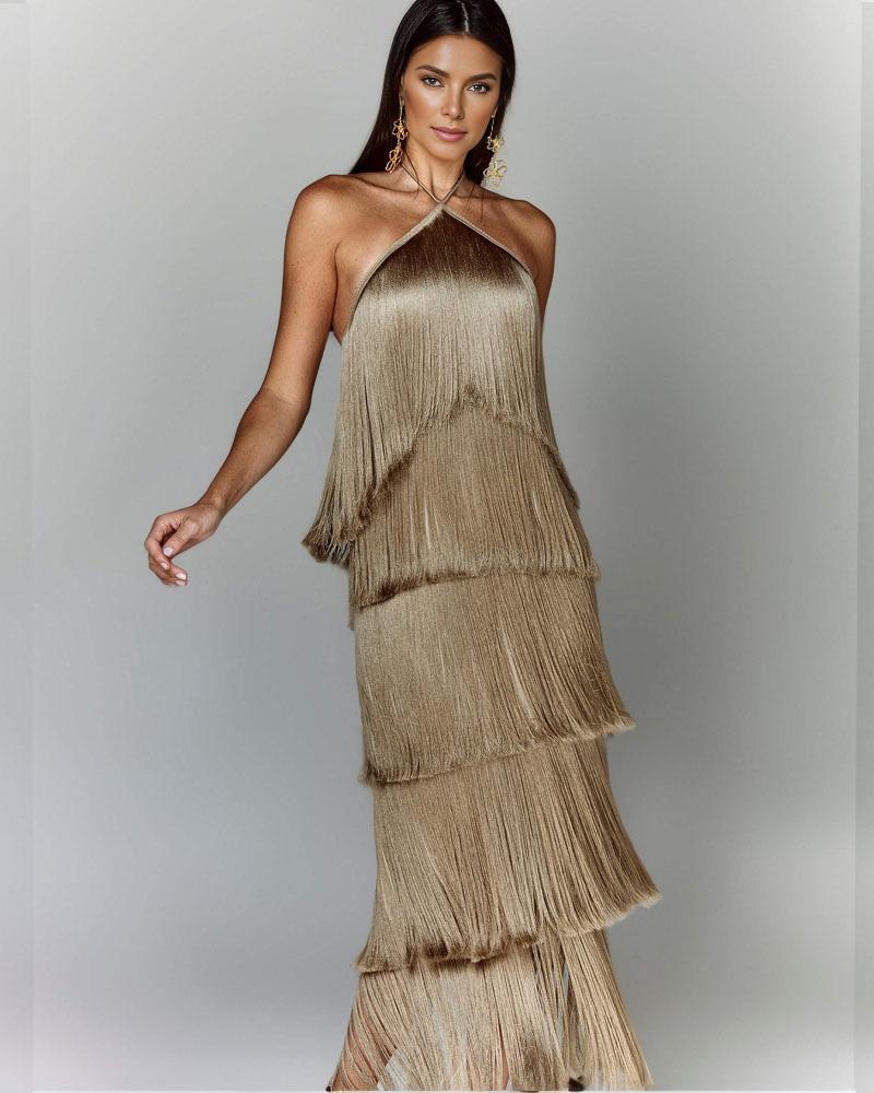 Stylish Fringed Dress