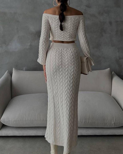 Wool Fashion Two Piece Set